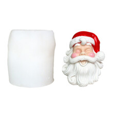 Santa Clause Silicone Candle Mold Heat Resistant Christmas