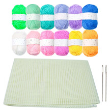 Needlework Fabric, Linen Stitching Fabric for-Macaron 12 colors