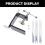 Stainless Steel Zippers Pull Tab Replacement Multipurpose 5
