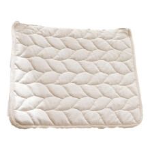 Luxe bureaustoelmat, warme vierkante wintermat voor binnen met antislip siliconenlaag voor thuis of op kantoor (58 x 43 cm, beige)