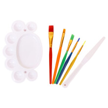 Toddler Watercolor Paint Brush and Flat Tip Craft Paint Brushes