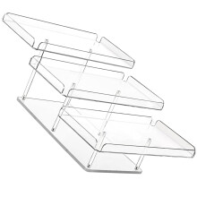 Sturdy 3 Layer Acrylic Display Tower For Cakes Cupcakes Clear-1