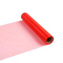 28x457cm Flower Wrapping Mesh Gift Wrapping Paper Bouquet-Red
