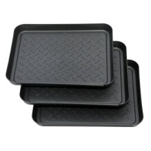 Tapete para secar sapatos, bandeja multiuso versátil para ferramentas de jardim e ração para animais de estimação, tapete antiderrapante fácil