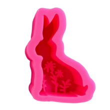 Easter Rabbit Resin Molds Heart Rabbit Candle Molds for-W0019
