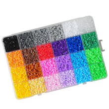 24 kleuren plastic kralen met opbergdoos voor de-kleurrijk