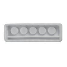 Long Candle Holder Molds, Five Hole Tealight Holder Molds Base