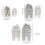 Multiple Window House Candle Molds for Making Candle Room-M 2
