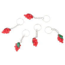 5pcs Chinese Cabbage Keychains Simulated Vegetable Grape-Grape