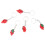 5pcs Chinese Cabbage Keychains Simulated Vegetable Grape-Grape 1