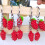 5pcs Chinese Cabbage Keychains Simulated Vegetable Grape-Grape 3