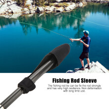Set di copri-punta per canna da pesca, custodia espandibile in neoprene con cinturino per canna, copertura in neoprene per canna da pesca per