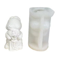 Rabbit Shape Candle Molds Animal Resin-Flower Rabbit No. 1
