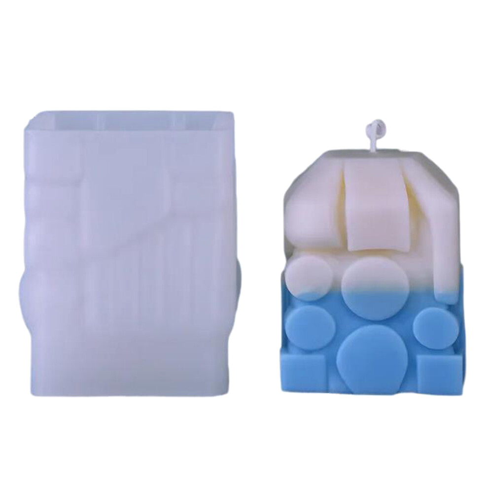 3D Cubic Candle Molds for DIY Candle Soap Craft Home-6