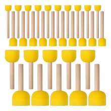 30Pieces Sponge Brush Round Sponge Brushes Paint Sponges for
