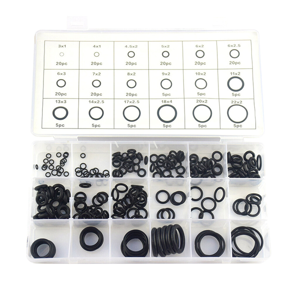 225Pcs Rubber O Rings Assortment Set For Plumbing Auto Repair 7754000798148