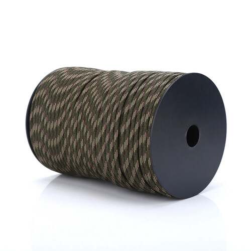 Paracord550Rope100m Ζούγκλα καμουφλάζ, Νάιλον σχοινί τύπου III9κλωνο καλώδιο αλεξίπτωτου 1