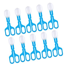 10lots Spiders Crawlers Clip Insect Catcher Scissor-blue