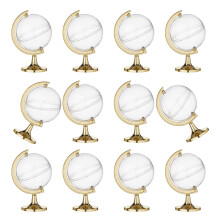 Packung mit 12 Miniatur-Kugelbonbonhaltern für-Gold