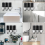 No Drill Installation Shampoo and Conditioner Dispenser, with Ergonomic T-bar Pull Level for Precise Control, Suitable for Various Decor Styles, 3x 50 5