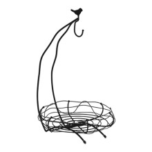 Modern Nordic Style Iron Fruit Basket Nordic Charm Iron-Black