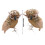 Simulate Owl Model Owl Decoration Figurine-Left And Right Pair 4