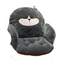Almofada de pelúcia com design adorável, ideal para o inverno, com base antiderrapante e suporte lombar macio em algodão PP para adultos e