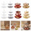Snacks, Obst und Gebäckhalter,-goldener dritter Stock 4