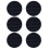 Round Shape Table Protective Mats Heat Resistant Cup Mats-Black 1