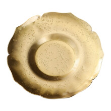 Metal Drink Coasters Nonslip Table Decors-Hammered Lotus Coast