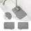 Silicone Sink Protecting Mat with Soap Dish Drip Catch-White 1 3
