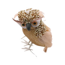Gold Owl Decorative Sculpture Figurine Animal Statue-Golden R