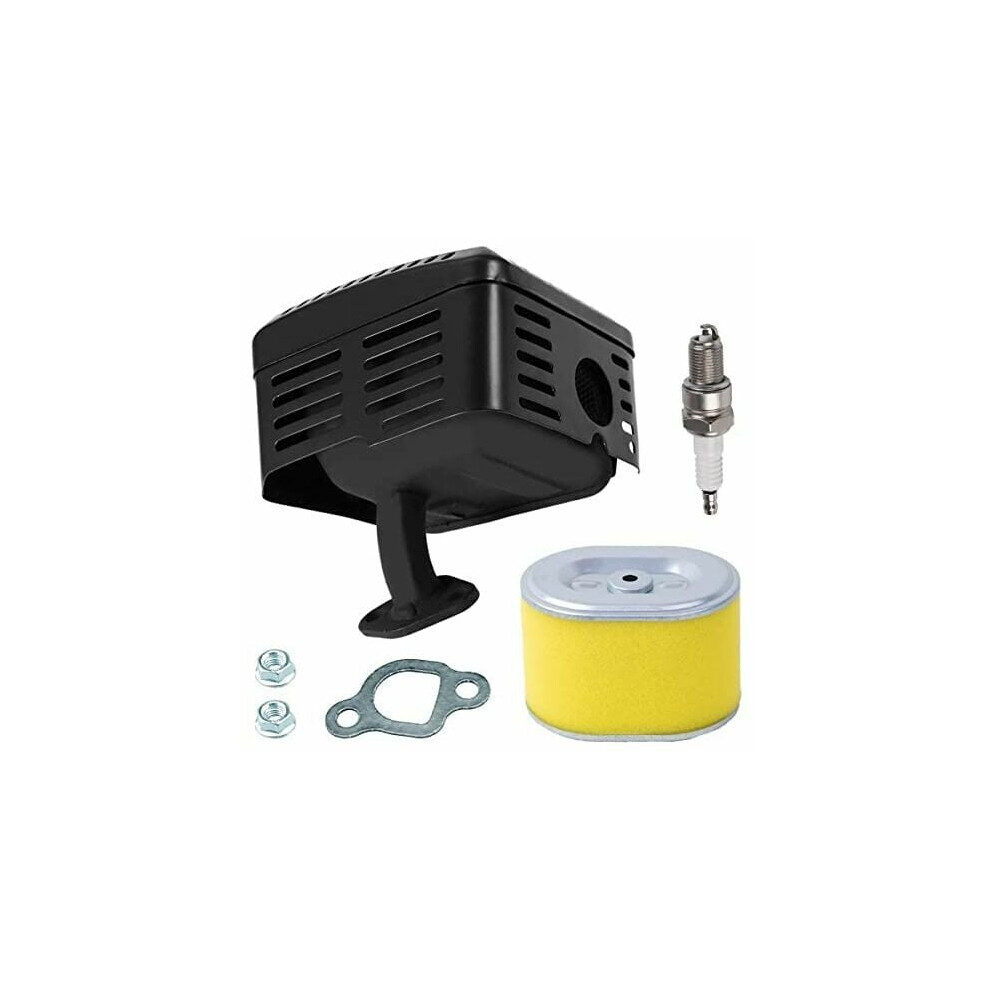Oem Standard Muffler Exhaust Silencer For Honda Compatible Engines, Heat Resistant Paint Coated Muffler Ensuring Durability And Noise Reduction, 5Hp 5 9012352809324