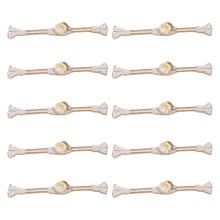 Boutons de fermeture traditionnels-Perles de feuille d'or 11