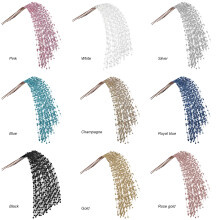 Pink Artificial Glitter Berry Stems, Decorative Glitter Twigs for Vase Christmas Tree DIY Craft Decorations, Multi-scenario Glittery Branches (1 Piece