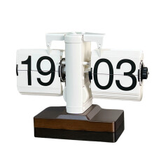 Mechanical Digital Turn Page Clock for Indoor Home Use with-D