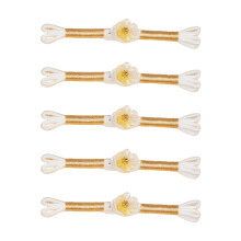 Boutons Cheongsam à fleurs, 5 pièces, boutons à nœud-Modèle 2