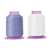 2 bobines de fil à couleur changeante, fil à coudre en-B11