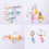 10Pcs Locking Knitting Marker Charm with Row Counter-Yellow 4