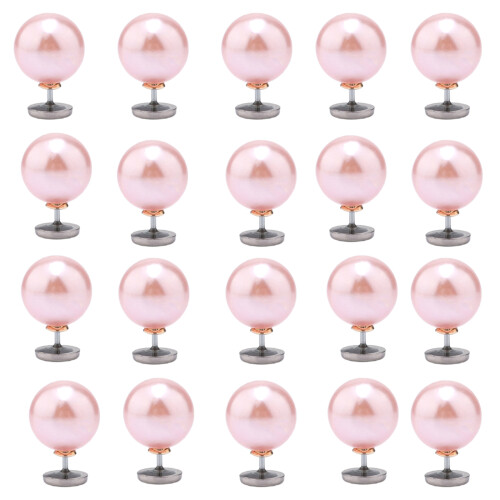 Multipurpose Pearls Fasteners Flat Base Sewing Clip Craft-pink