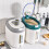 Practical Rice Canister Visible Capacity-lake blue 20 pounds 4