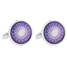 Check Designs Alloy Cufflinks Business Formal Wear Locking