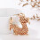 Rhinestones Dragon Keychains Pendant Decorative Keyring-Gold 5