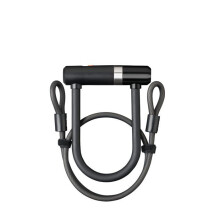 Antivol U met kabel - AXA - Newton 150 - Lengte 15 cm - Kabel 100 cm - Beveiligingsniveau 8 - Gehard staal