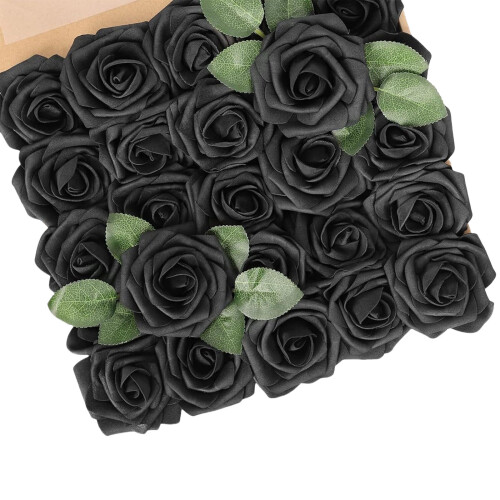 Artificial Foam Roses Flexible Stems for Wedding-Style 16