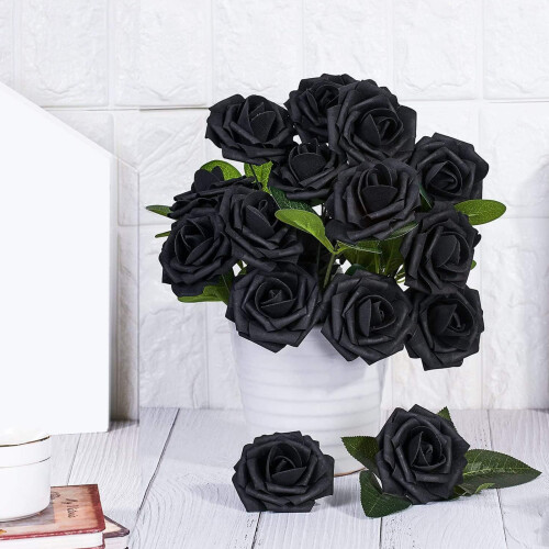 Artificial Foam Roses Flexible Stems for Wedding-Style 16 2