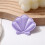 10Pieces Fabric Seashells Charm Hair Clip Making-Black 6