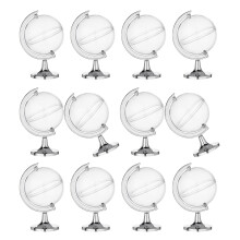 Ensemble de 12 mini pots à bonbons élégants en forme de-Argent