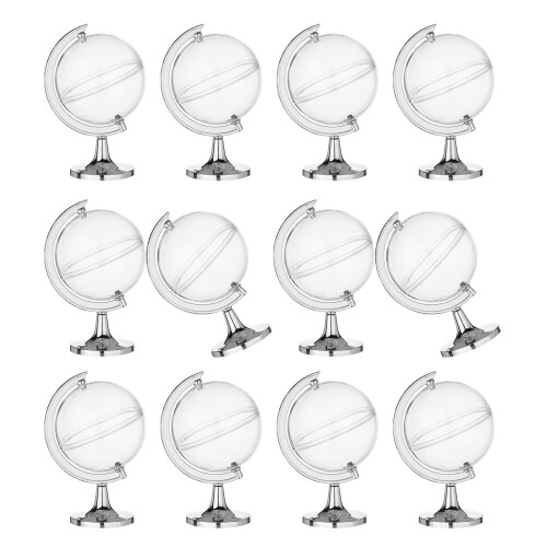 Ensemble de 12 mini pots à bonbons élégants en forme de-Argent