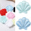 10Pieces Fabric Seashells Charm Hair Clip Making-Black 3